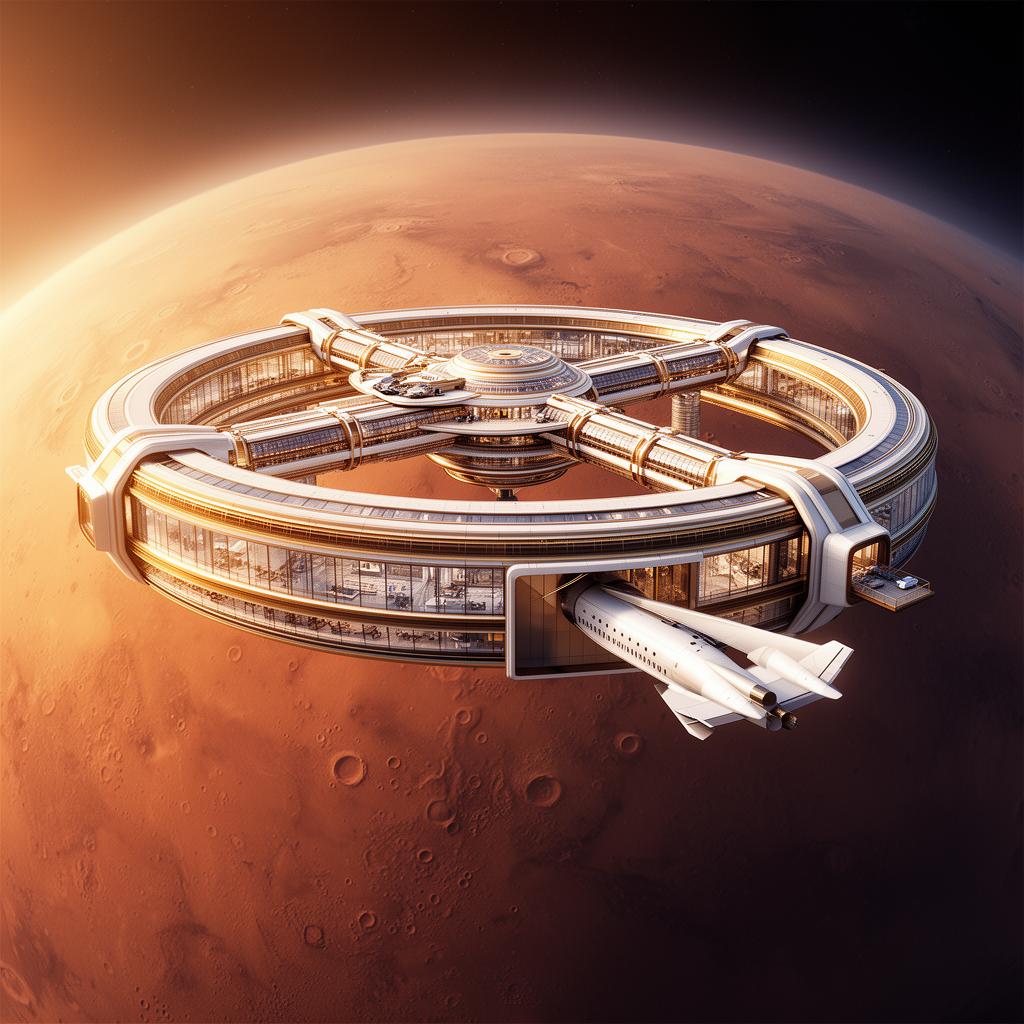Aresian Estate Mars orbital habitat