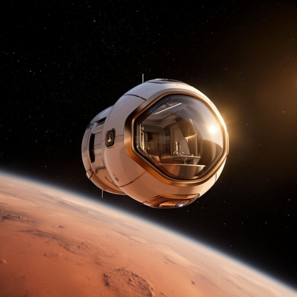 Orbit Pod Mars orbital habitat